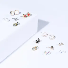 12 Pairs Charming Ears Studs/Tops For Girls