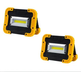 2 Piece 5V USB Rechargeable LED Outdoor Flood Light AB-Z999