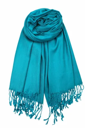 Achillea Teal Pashmina Scarf