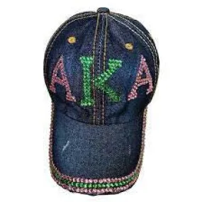 Alpha Kappa Alpha Rhinestone Baseball Cap