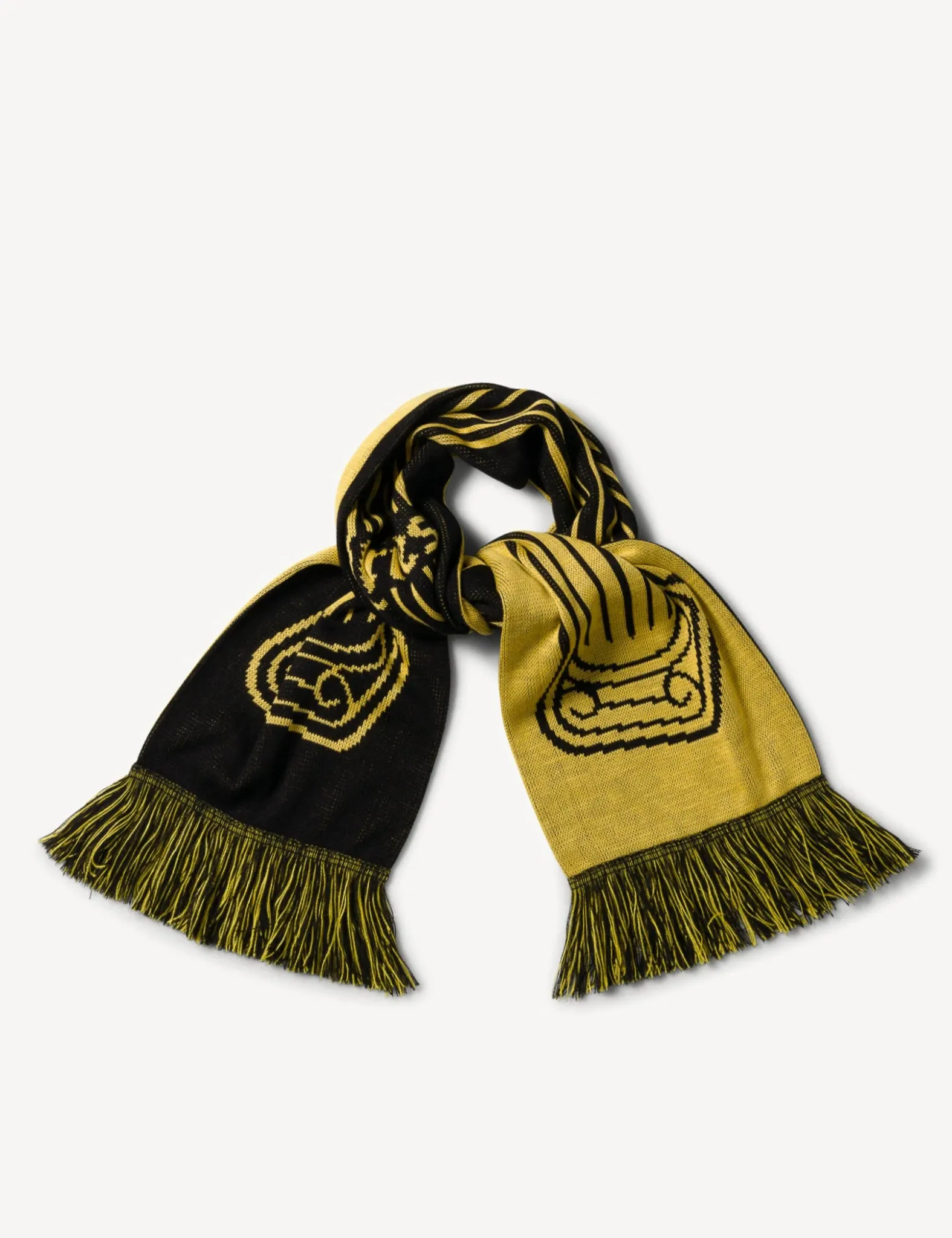 Aries Column Scarf - Black/Yellow