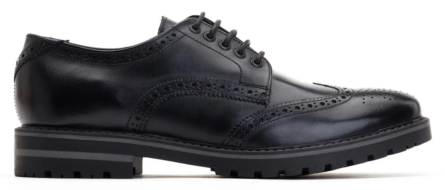 Base London Gibbs Waxy Mens Leather Lace Up Brogue