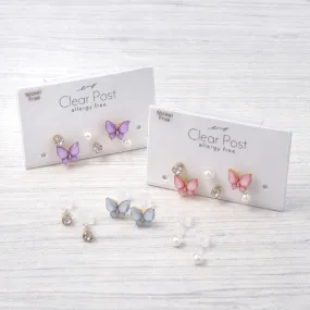 Butterfly Small Stud Set