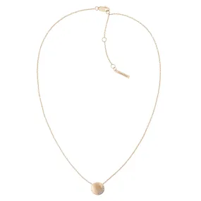 Calvin Klein Jewellery Carnation Gold Steel with Crystals Women's Pendant Necklace - 35000145