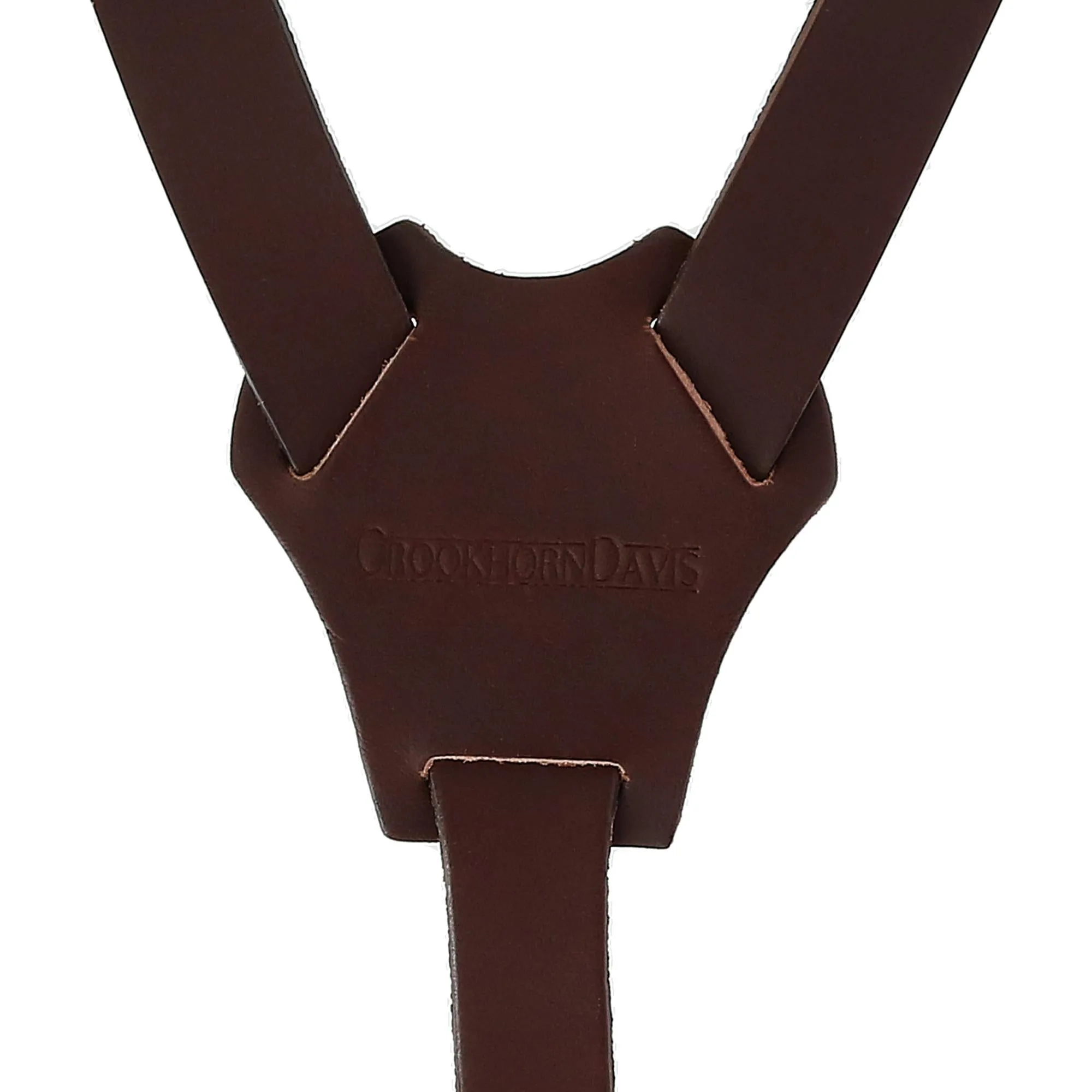 CrookhornDavis Men's The Bristol Clip End Leather Braces with Elastic Backstrap