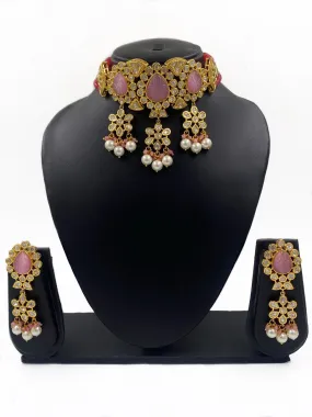 Exclusive High Quality Kundan Choker Necklace Set For Weddings By Gehna Shop