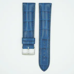 Florence Blue Alligator Grain Leather Watch Band