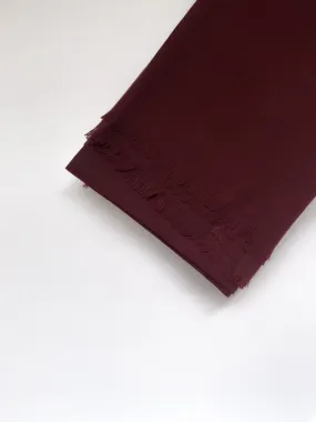 Fluid Lawn Hijab - Dark Maroon