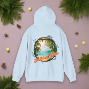 Hooded Sweatshirt Holiday Vibes Serene Beach Mental Health