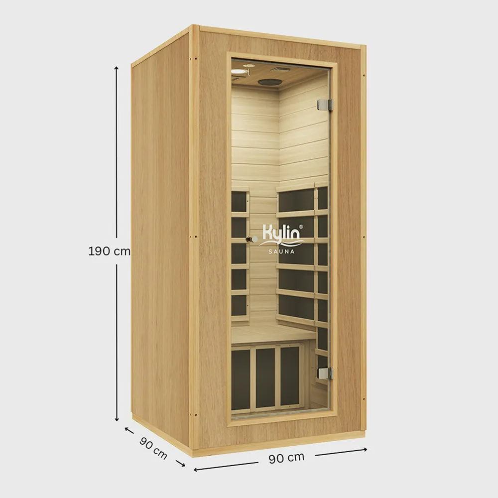 Kylin® Sauna - Modern Carbon Far Portable Sauna 1 person - K8105