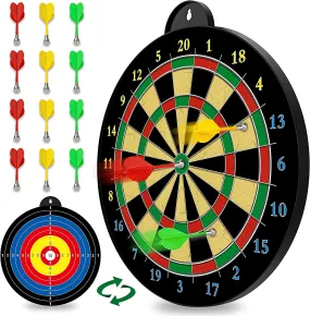 Magnetic Dart Board - 12 Pieces of Magnetic Darts (Red, Green, Yellow)