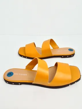 Marc Fisher Women's Jaylin Yellow Sandals Size 9 M