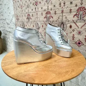 Sneaker Wedges (Silver)